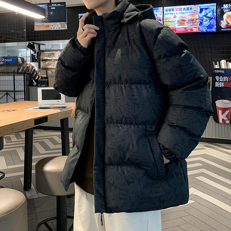 Men's Warm Cotton Padded Jacket Winter Stand Collar Short Parka Coat Casual Thickened Outdoor Sporty Wear 2025  men jacket blue GlowCart