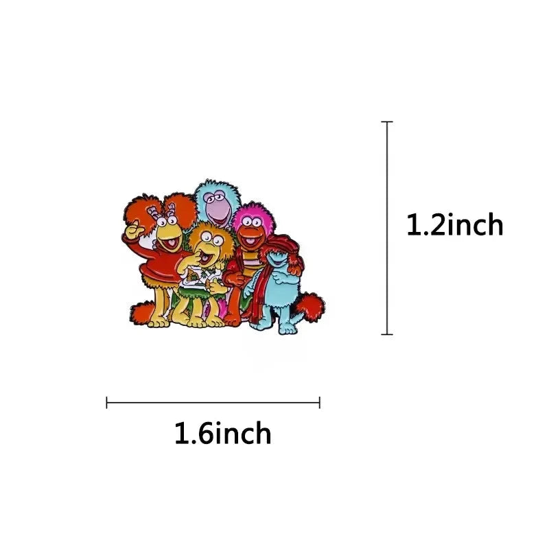 Comedy Movie Animal Enamel Pins Show Group Hug Cartoon GlowCart