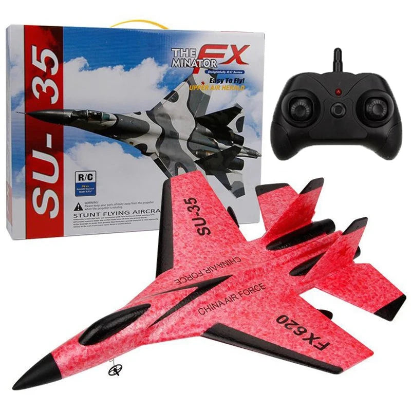 RC Foam Aircraft SU-35 Plane 2.4G Radio Control Glider GlowCart