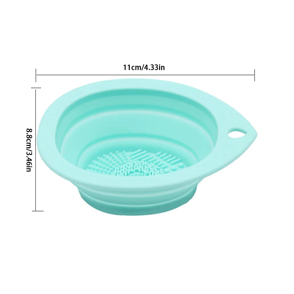 Multi-functional Silicone Makeup Brush Cleaning Bowl Powder GlowCart