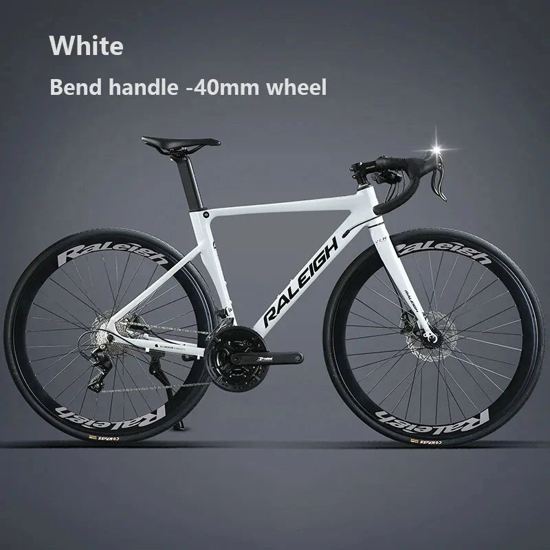 Aluminum Alloy Gravel Road Bicycle ,16/18/24/27 speed Racing Bike with 40/60mm wheel,Gravel Bike For Man Women Adult Student GlowCart