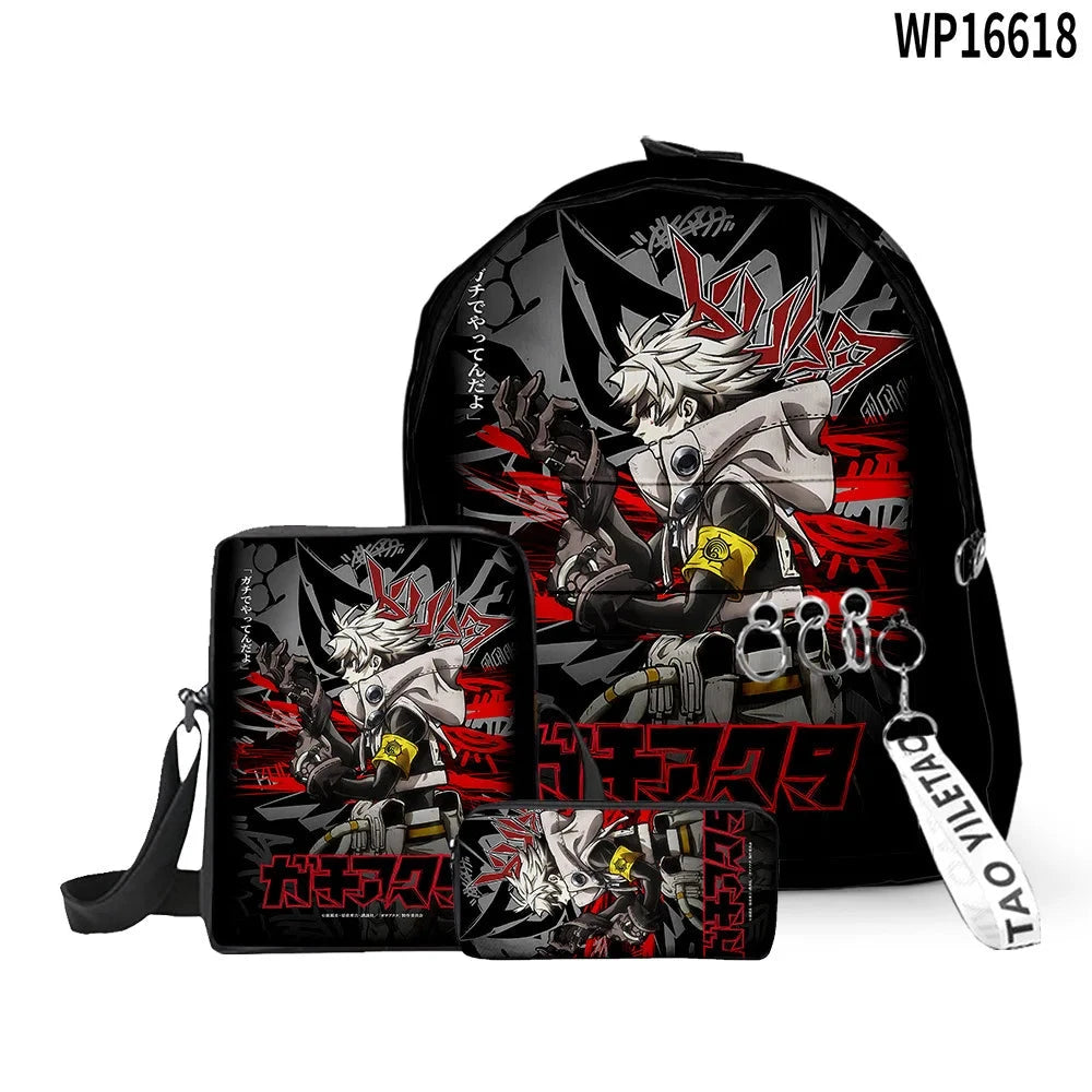 Cartoon Popular Gachiakuta 3D Print 3pcs/Set pupil School GlowCart