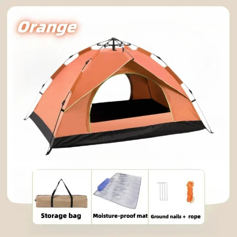 Camping Waterproof Tent 2-3 People One-touch Camping Tent GlowCart