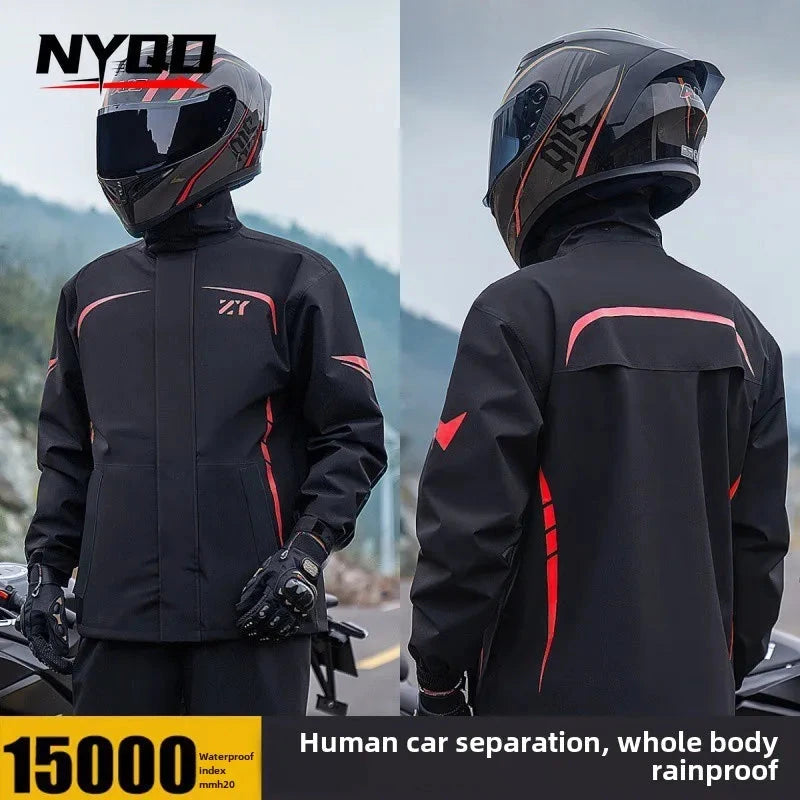 Rain Proof Riding Suit Motorcycle Raincoat for Men and Women GlowCart