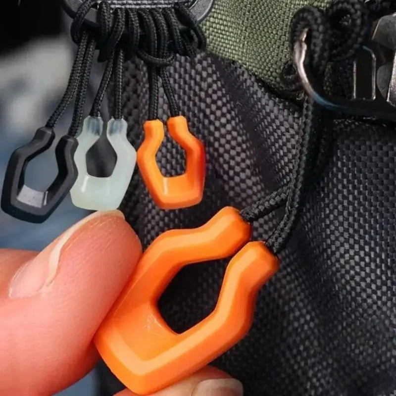 6pcs Luminous Zipper Travel Bag Zipper Anti-loss Anchor GlowCart