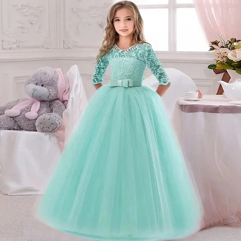 Children Princess Girls Party Wear Kids Christmas Dress Girl's Birthday Dress Baby Girl Wedding Banquet Clothes 3-14 years GlowCart