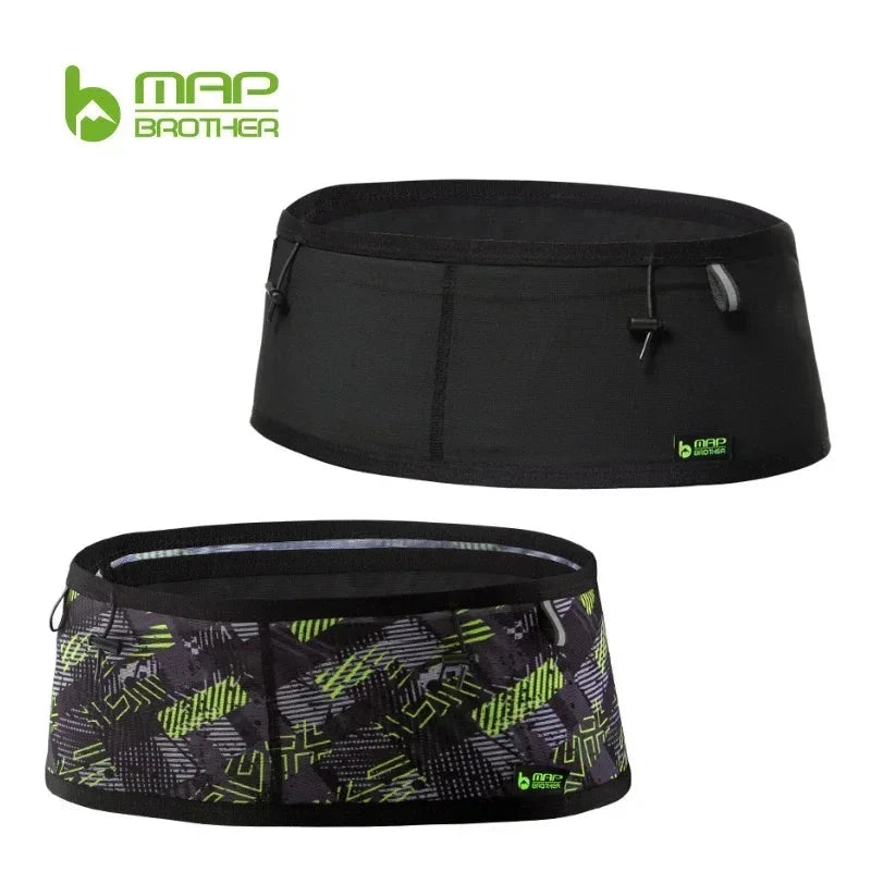 MAP BROTHER W1001 Hydration Running Belt Waist Pack Money Out Sport Bag Trail Marathon Gym Fitness Mobile Phone Water Bottle GlowCart