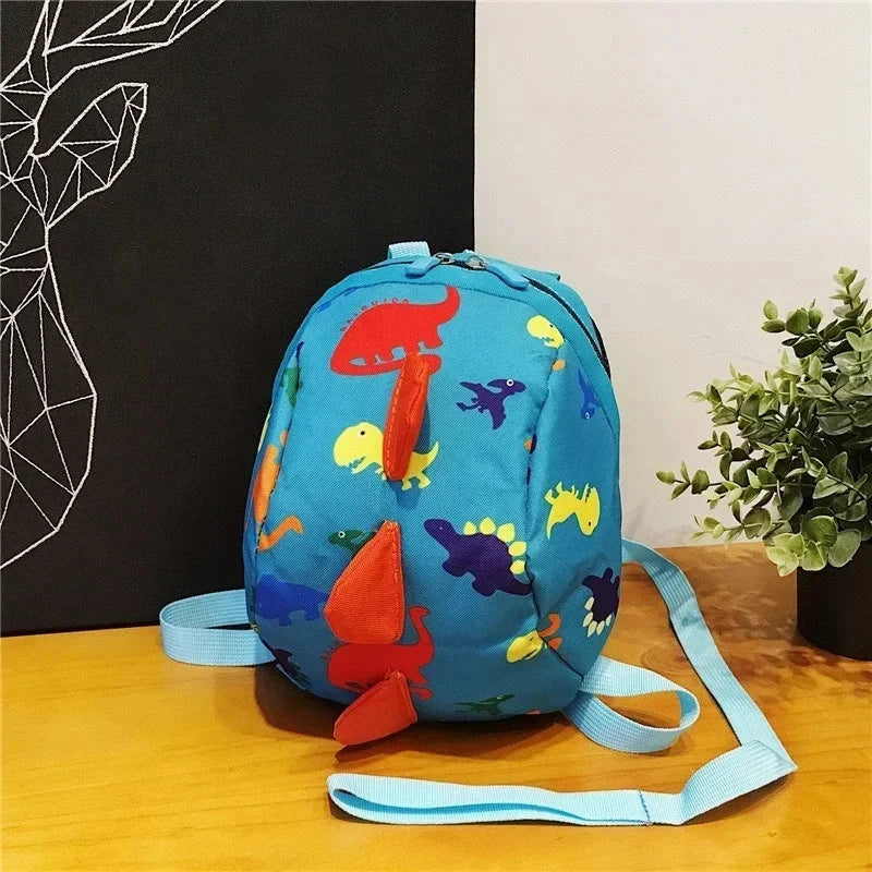 Infant Baby Dinosaur Safety Harness Backpack Toddler Kids Canvas Leash Anti-lost Kindergarten Bag Children Animal Schoolbags GlowCart