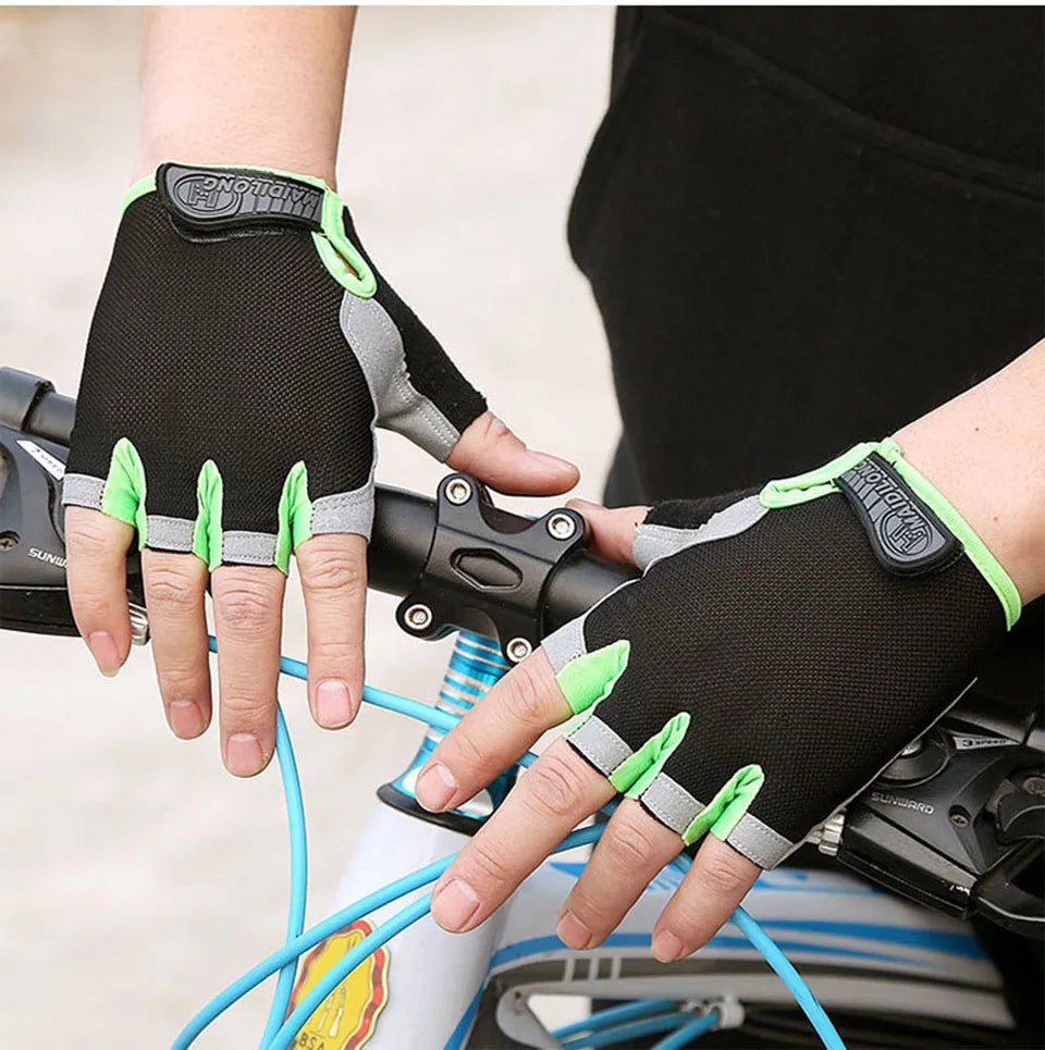 GTUBIKE Half Finger Gloves Anti-slip Shock Absorben Outdoor Sports Climbing Cycling Fitness Tool Upgraded Gloves For Men Women GlowCart