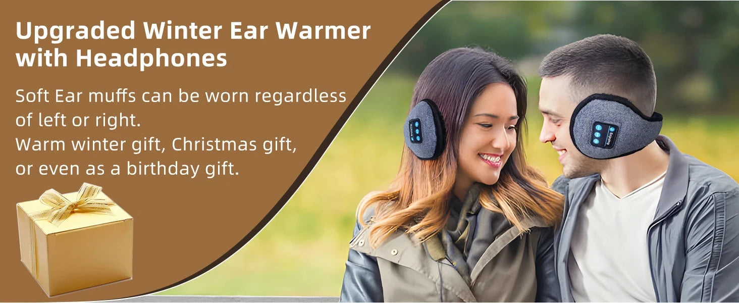 Wireless Adjustable Bluetooth Earmuffs Headphones Winter Ear GlowCart