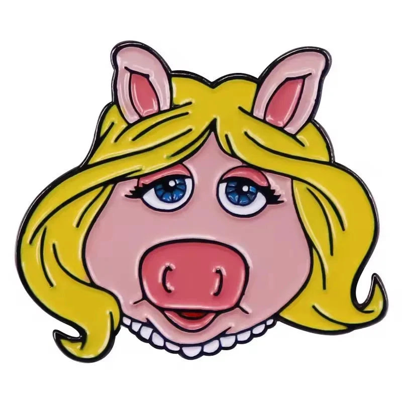 Comedy Movie Animal Enamel Pins Show Group Hug Cartoon GlowCart