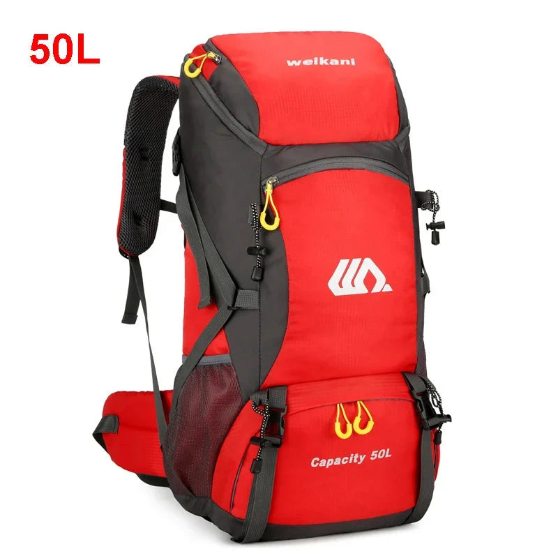 50L Travel Backpack Camping Men Large Hiking Bag Tourist GlowCart
