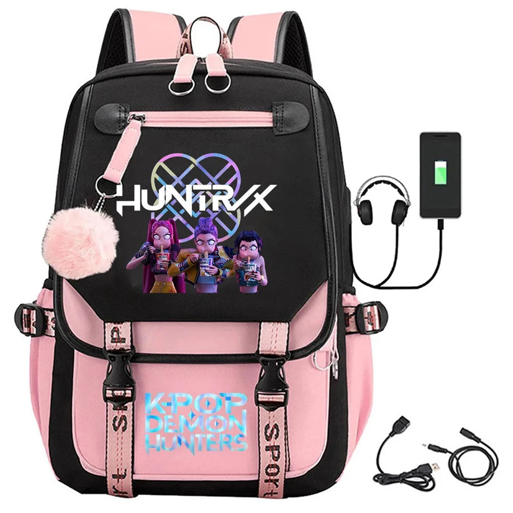 For KPop Demon Hunters Backpack Teenagers Daily Backpack GlowCart