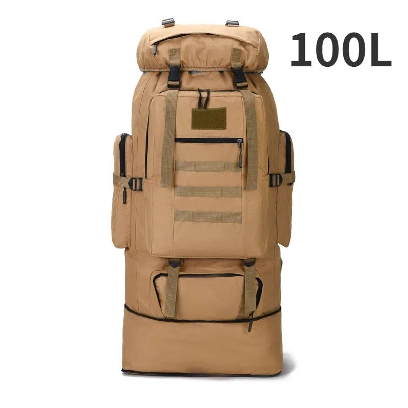 80L/100L  Mountaineering Bag Climb Bag Tactical Backpacks GlowCart
