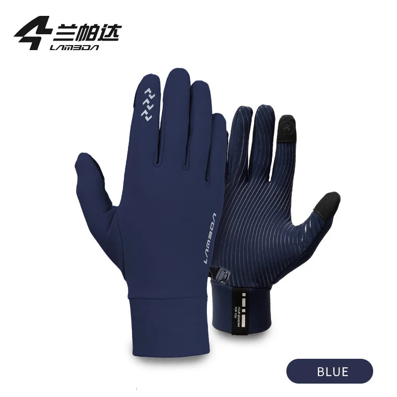 LAMEDA Fleece Cycling Gloves 5-15℃ Touchscreen Riding Thermal Winter Road Mountain Bike Full Finger Gloves Cycling Accessories GlowCart