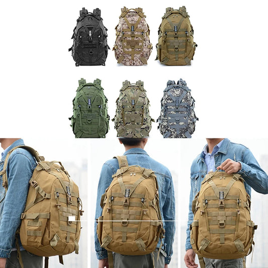 25L Camping Backpack Men's Bag Travel Bags Tactical Molle GlowCart