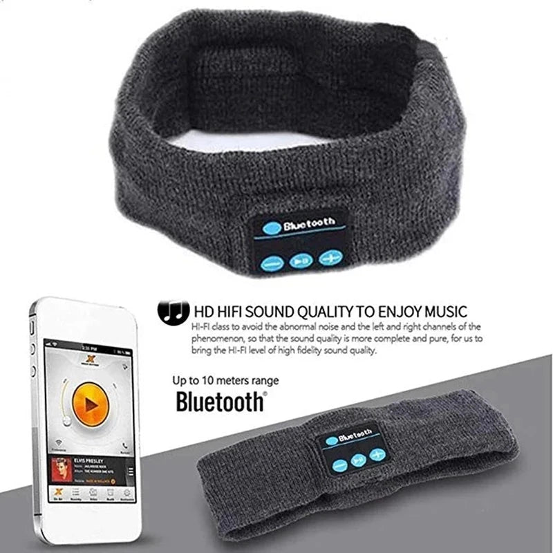 Wireless Bluetooth Earphone Sleeping Running Headband Stereo GlowCart