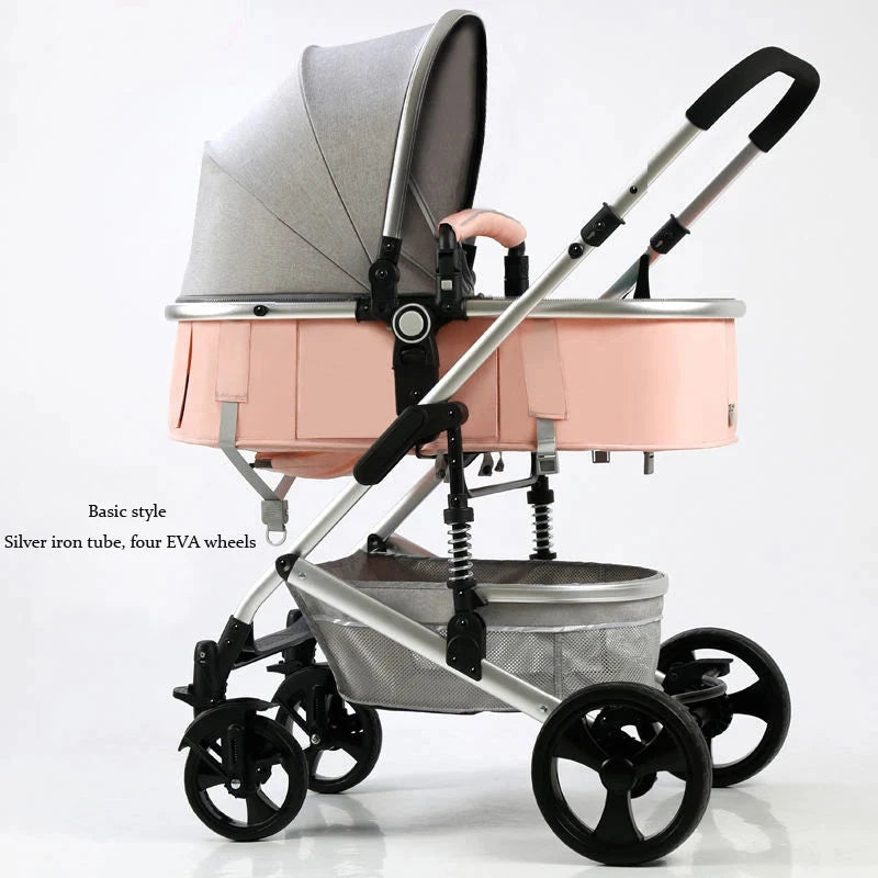 Newborn 2 In 1 Baby Stroller,Luxury high landscape baby carriage,Folding pram,travel Pushchair,baby trolley car,baby strollers GlowCart