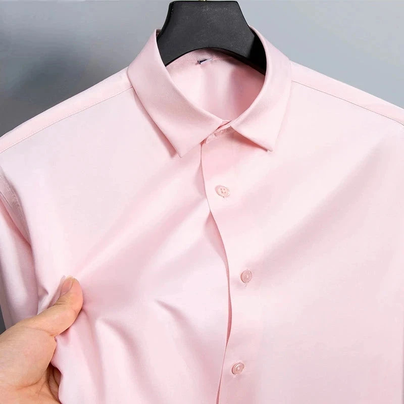 New Anti-Wrinkle Men Shirts Long Sleeve Dress Shirts For Men GlowCart
