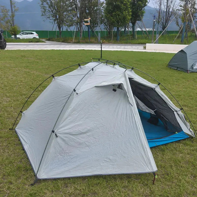 Ultralight Backpacking Tent Double Layer, 20D Nylon Portable GlowCart