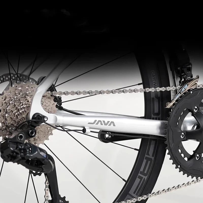 JAVA RIVALE TT Ironman Triathlon Bicycle Electronic Wireless Gear Shift LTWOO ER9 24 Speeds Carbon Fiber Front Fork Road Bike GlowCart