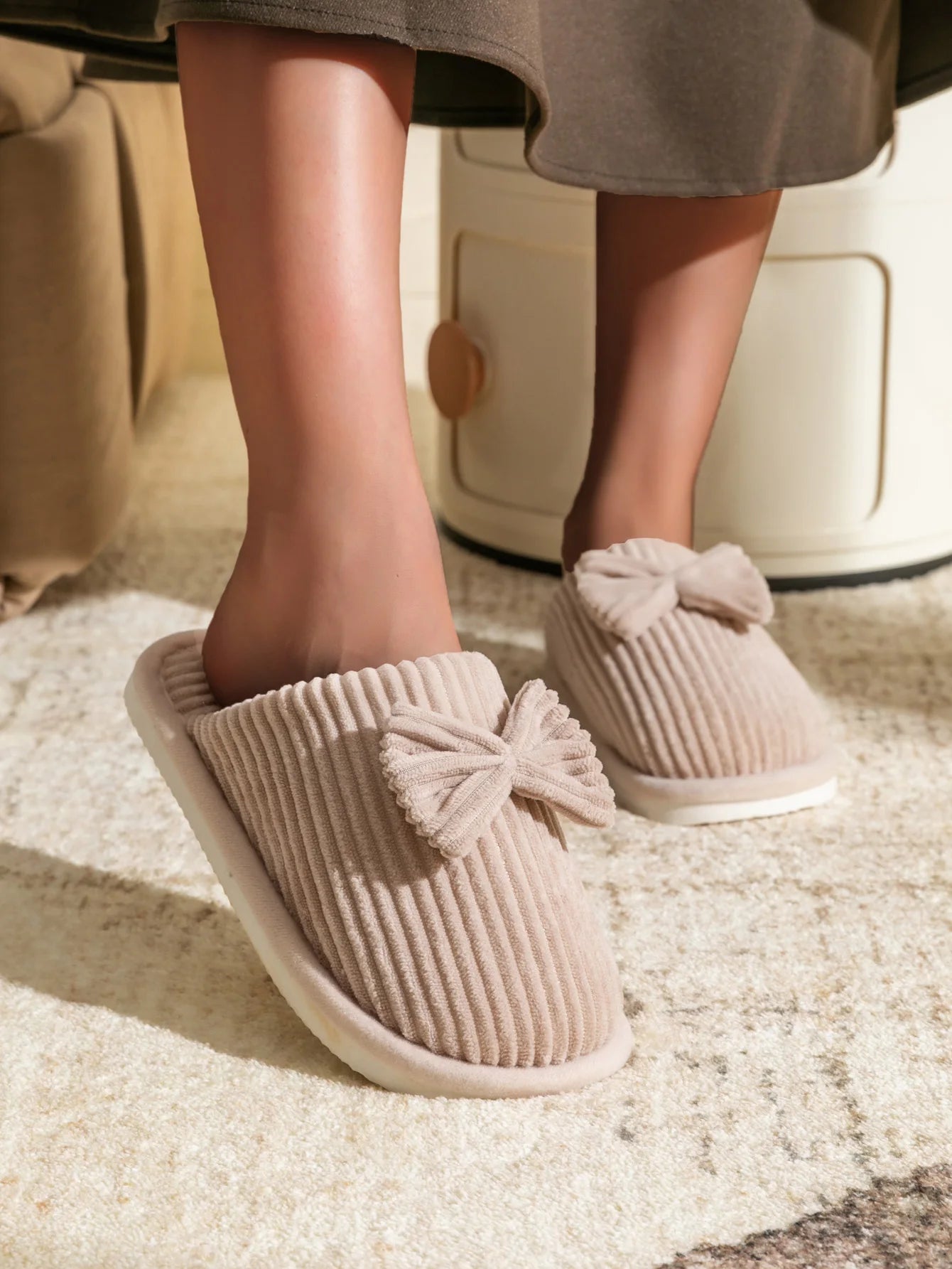 Fashion Women's Bow Slippers Fall/Winter Indoor Bedroom