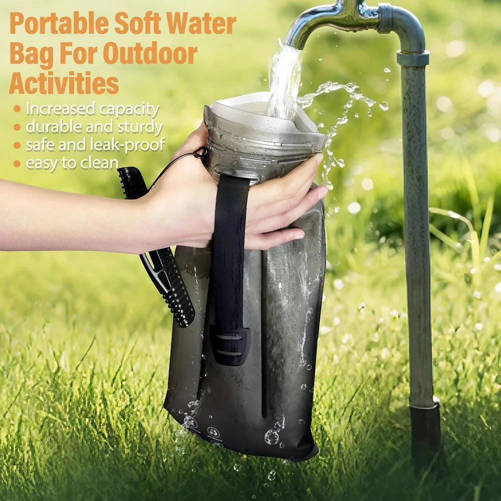 NEWBOLER TPU Detachable Drinking Tube Water Bag Large Capacity Outdoor Drinking Bag Mountaineering Running Reservoir Bag 2L/3L GlowCart