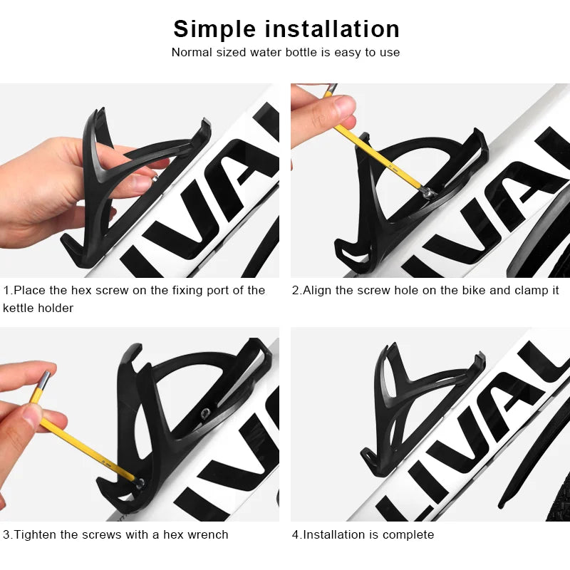 Bicycle Water Bottle Cage Lightweight MTB Mountain Bike Bottle Holder Socket Ultralight Plastic For Road Cycling Accessories GlowCart