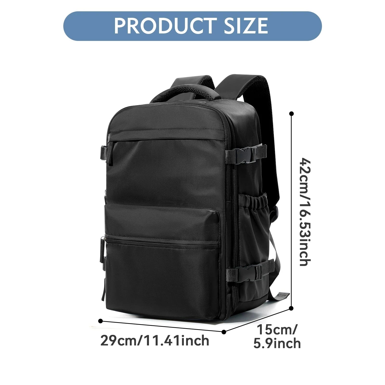 Vacuum Backpack Travel Bag for Men Large Capacity Backpack GlowCart