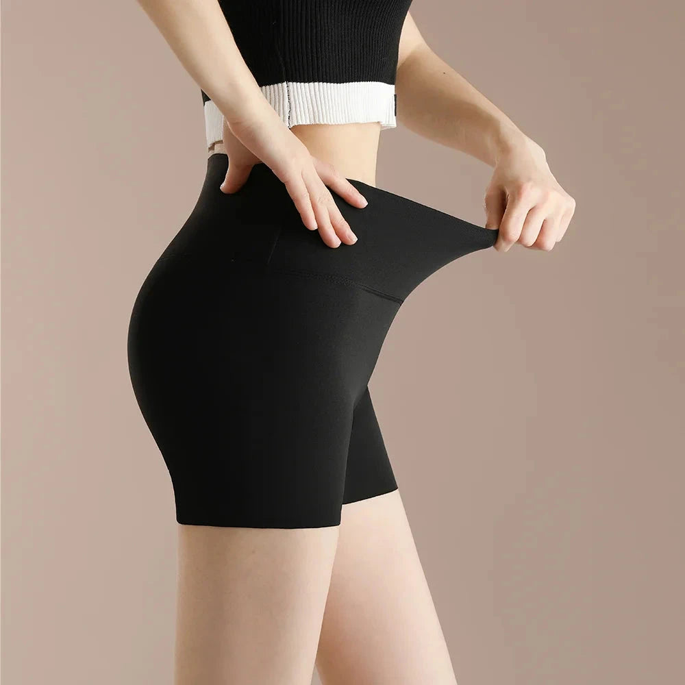 Women Thread Slim Shorts High Stretch Seamless Yoga Leggings Summer Ladies Girls High Waist Running Cycling Gym Sports Shorts GlowCart