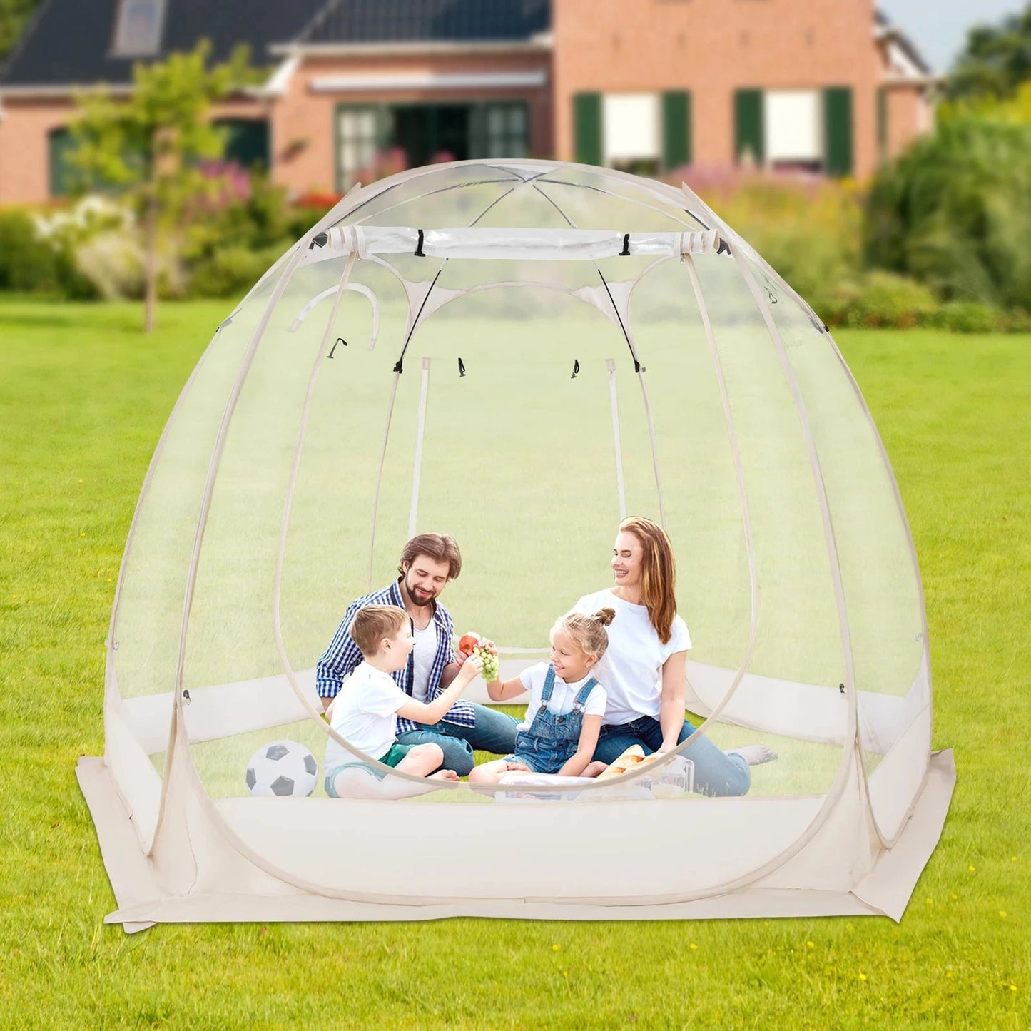 Clear Pop Up Bubble Tent Garden Courtyard Tent Camping Tent GlowCart
