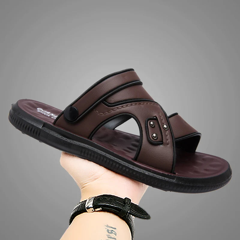Summer Men Sandals Open Toe Flat Mens Casual Shoes Outdoor Walking Sandals for Men Beach Shoes sandalias hombre Men slippers GlowCart