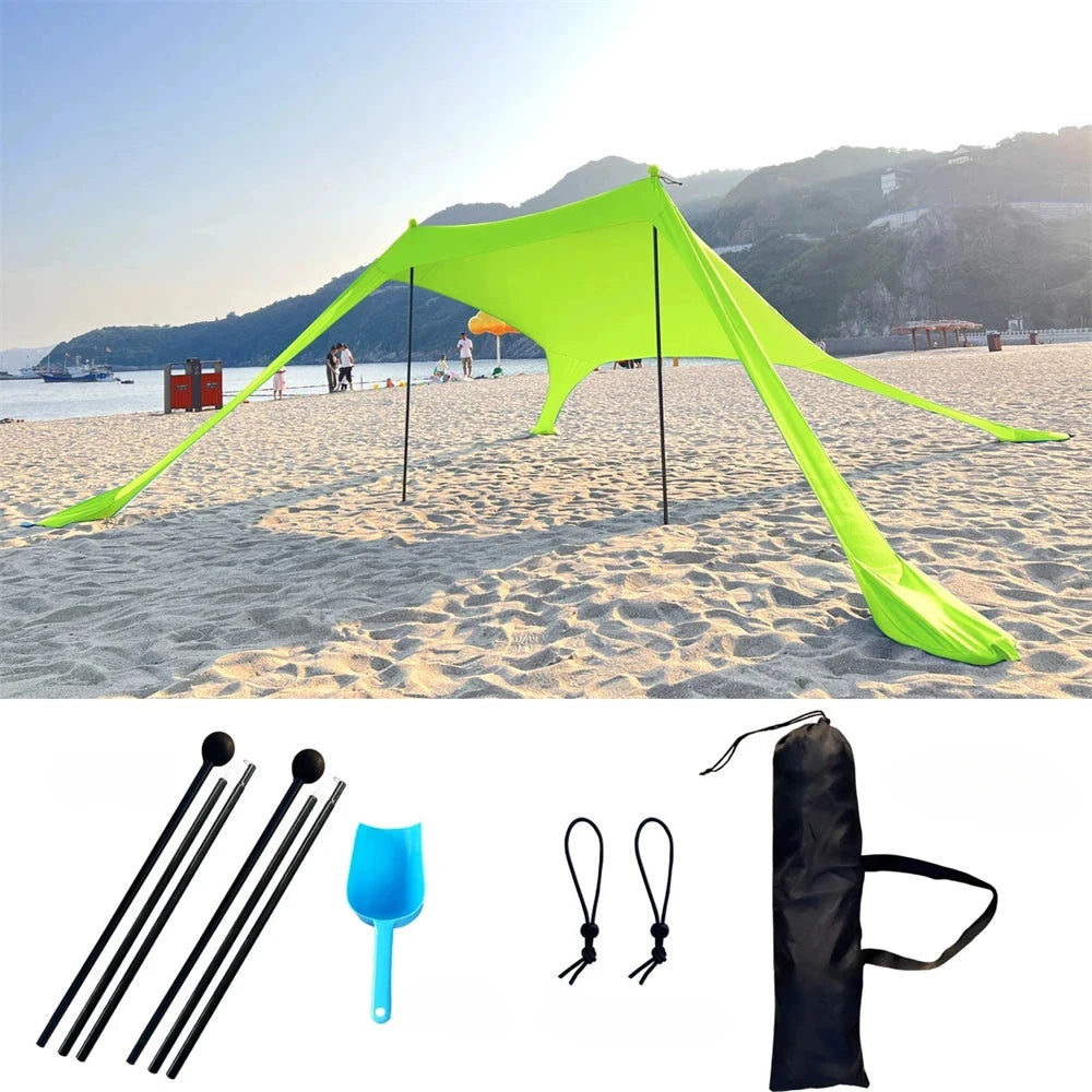 Beach Tent Sun Shelter with UPF 50+ UV Protection,Beach GlowCart