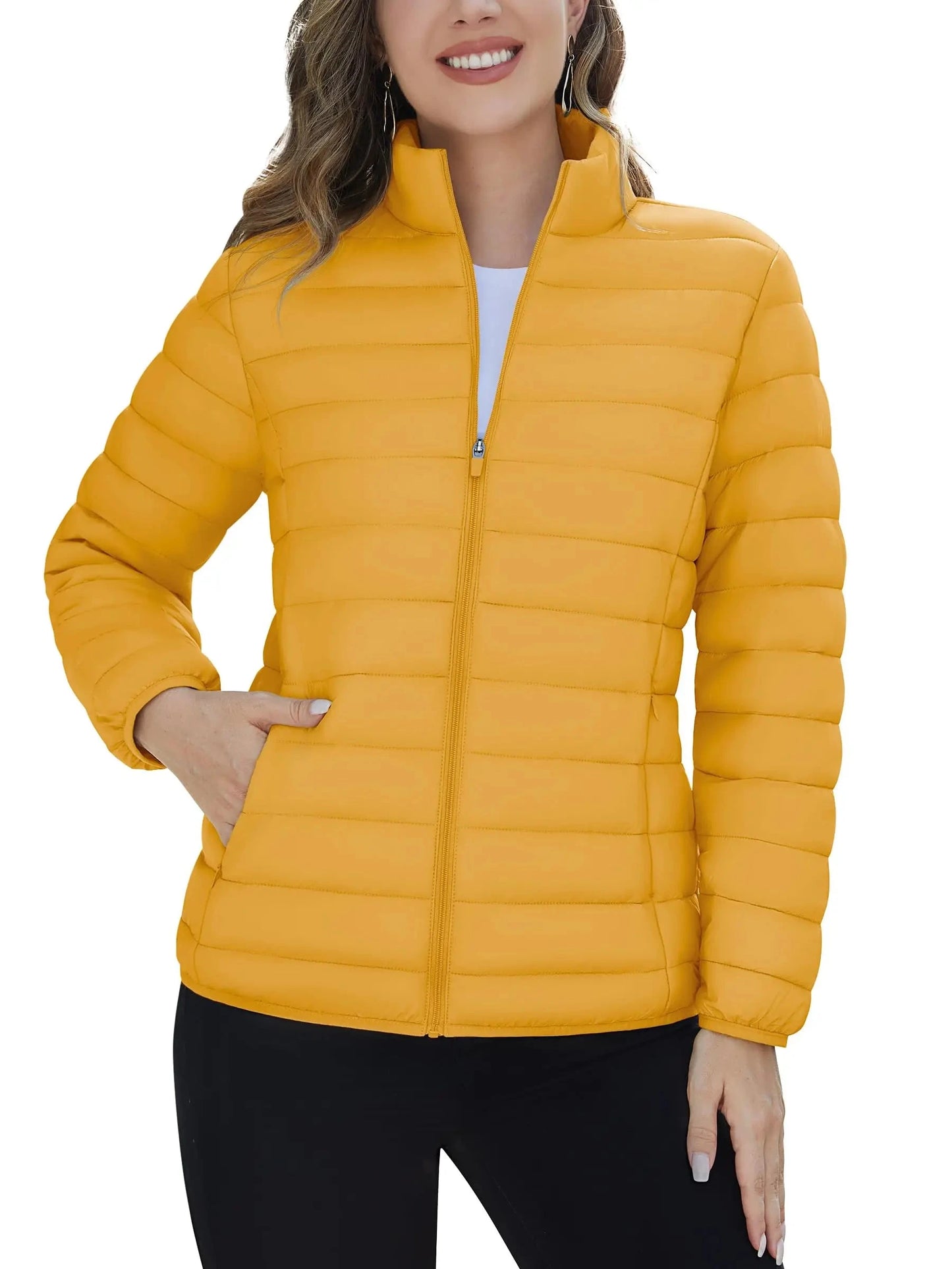 TACVASEN Winter Quilted Puffer Jackets Womens Lightweight GlowCart
