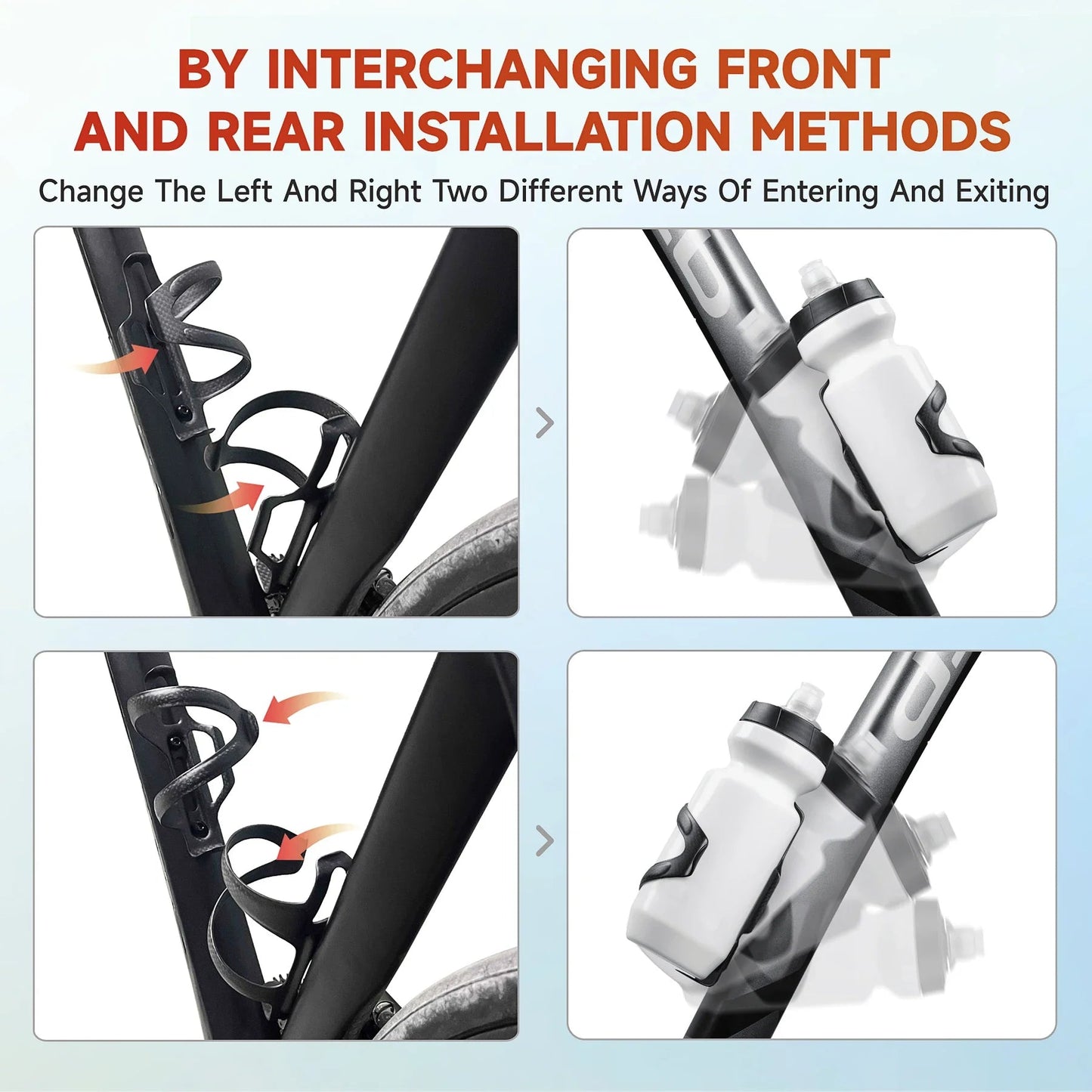 KOCEVLO Bottle Holder Carbon Fibre Bicycle Bottle Cage Side opening Mountain Rode Bike Lightweight Cycling Equipment GlowCart