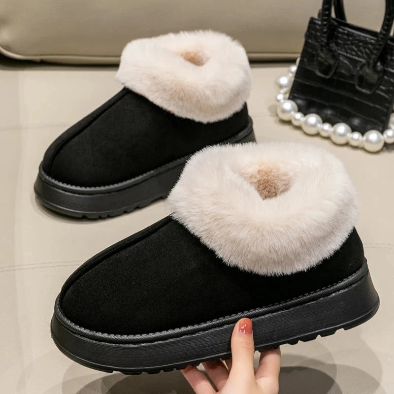 2025 High Quality of  Women's Fashion Snow Boots Fluffy GlowCart