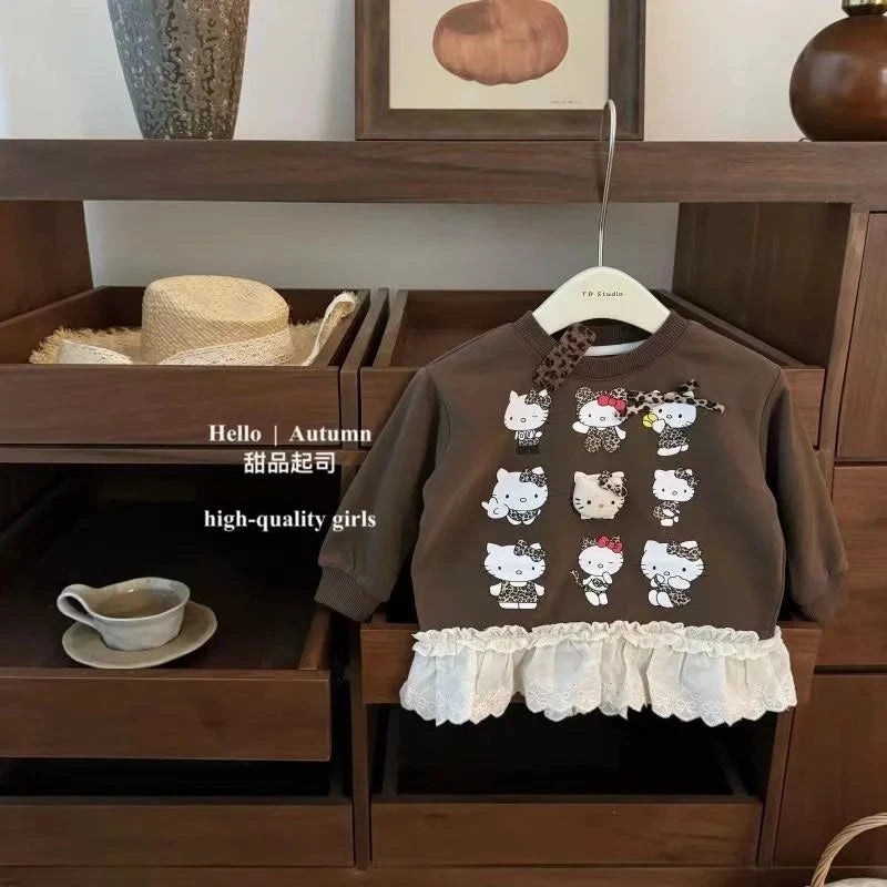 Autumn Clothes Baby Girl Cartoon Sweater Top and Legging Pant Set Children Cotton Letter Pullover Sport Trousers 2pcs Suit GlowCart