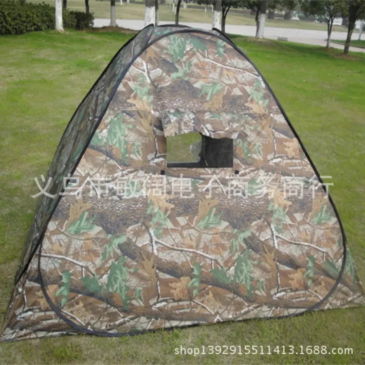 3-4persons Pop Up Tent Outdoor Travel Camping Camouflage GlowCart