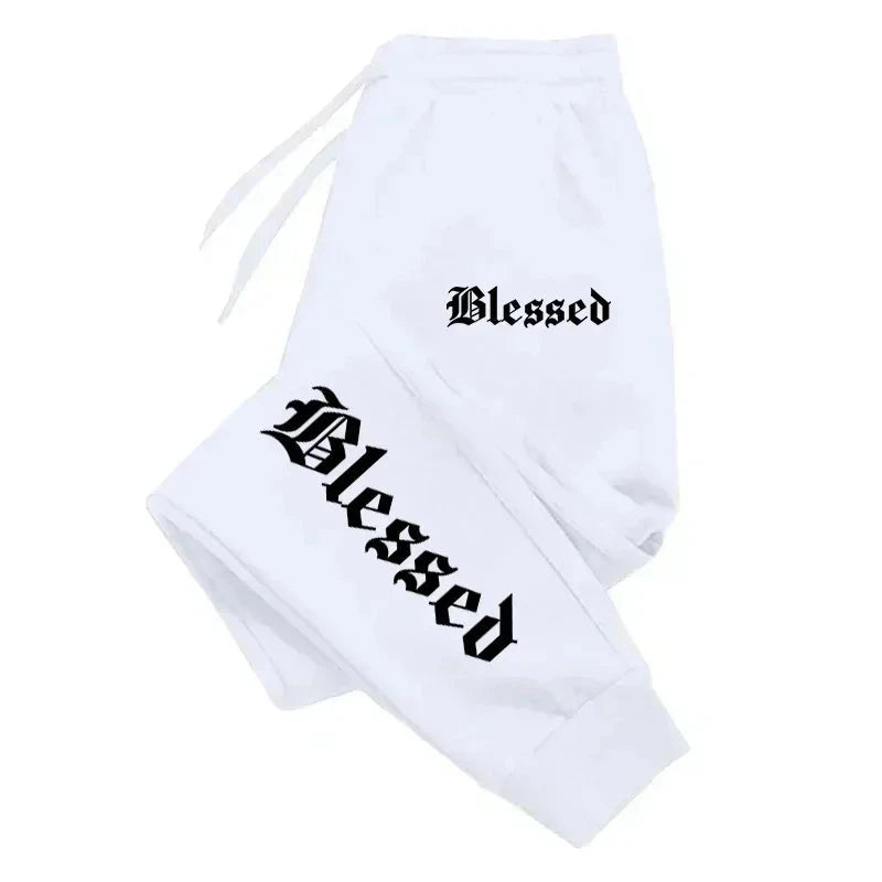 BLESSED print  men's activewear leggings Sportswear men's GlowCart