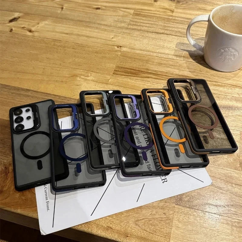 For Magsafe Magnetic Metal Lens Protection Stand Case For GlowCart