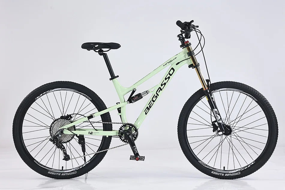 27.5 26 Inch Soft Tail Mountain Bike Hydraulic Disc Brake DH Bike Adjustable Double Shoulder Oil Fork MTB Bicycle GlowCart