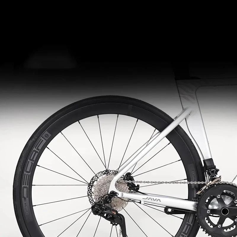 JAVA RIVALE TT Ironman Triathlon Bicycle Electronic Wireless Gear Shift LTWOO ER9 24 Speeds Carbon Fiber Front Fork Road Bike GlowCart