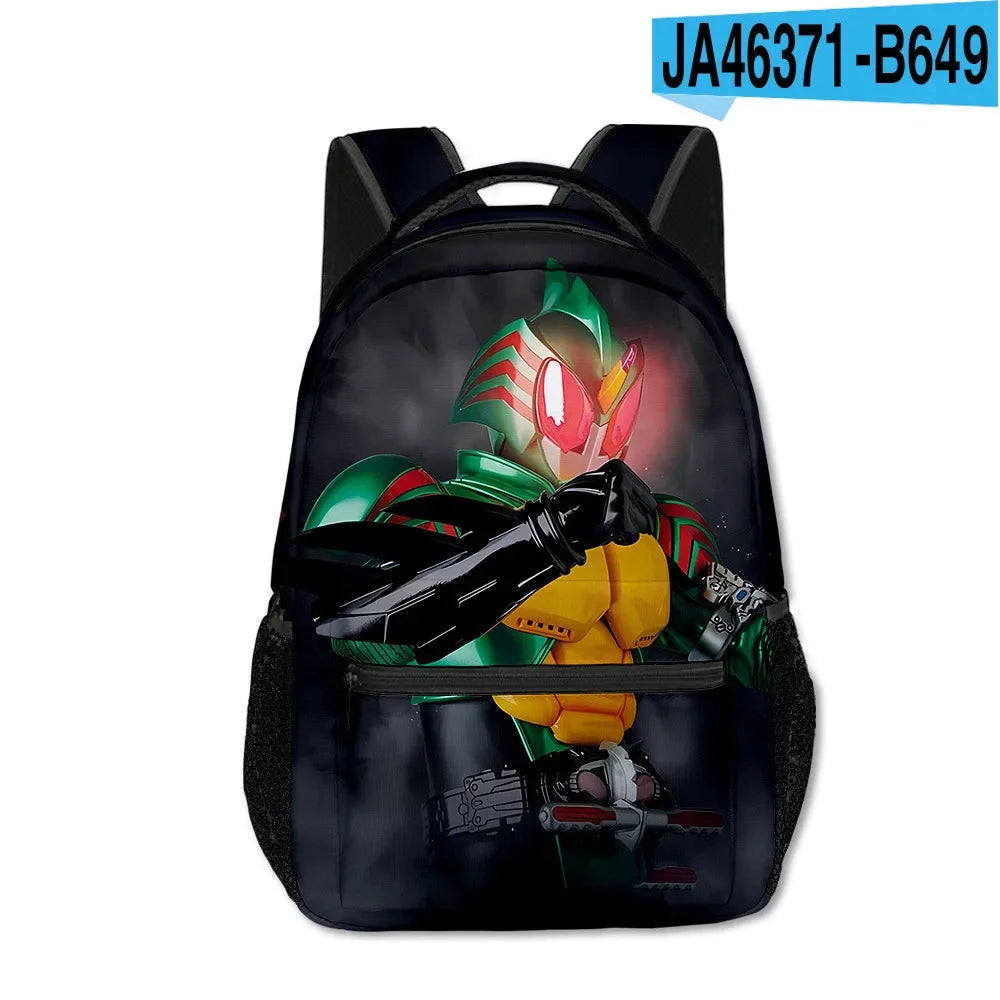 Cartoon Popular Funny Kamen Rider student Bookbag Notebook GlowCart
