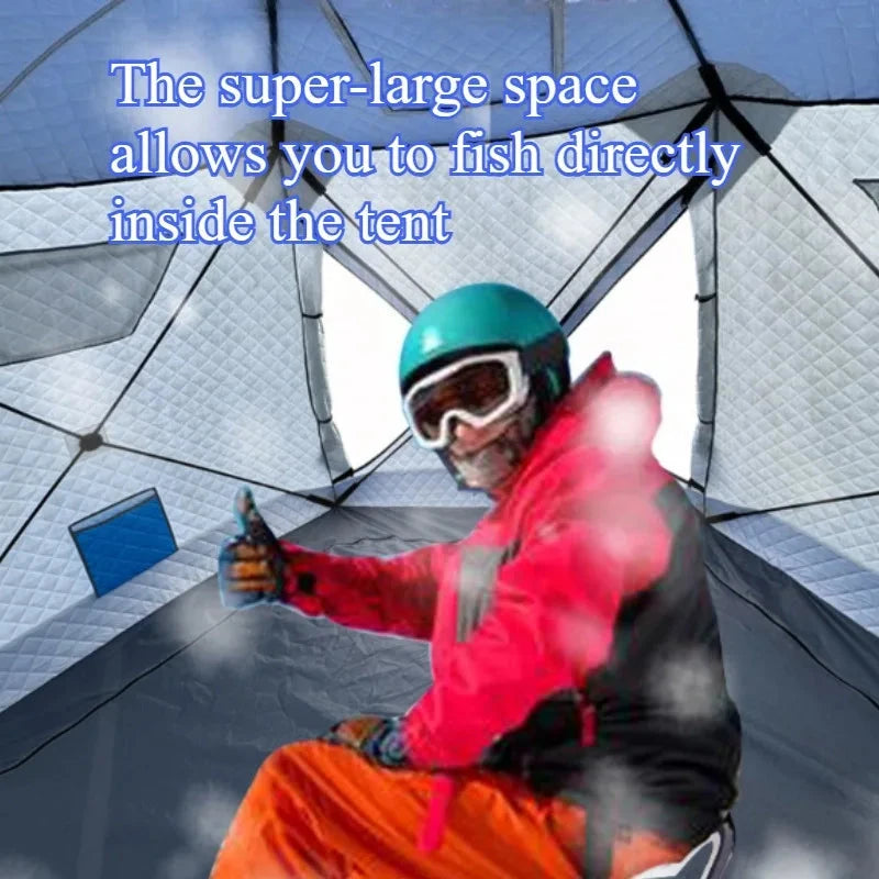 Thickened Cotton Camping Tent Fishing Large Space Warm GlowCart