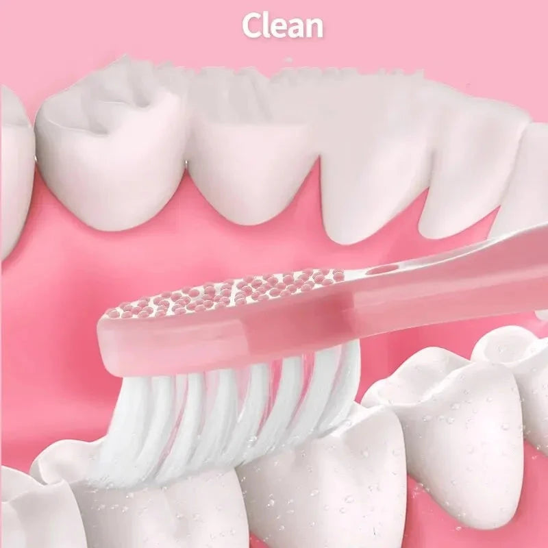 1pc White/Pink Electric Toothbrush Adult Model Soft Bristle GlowCart