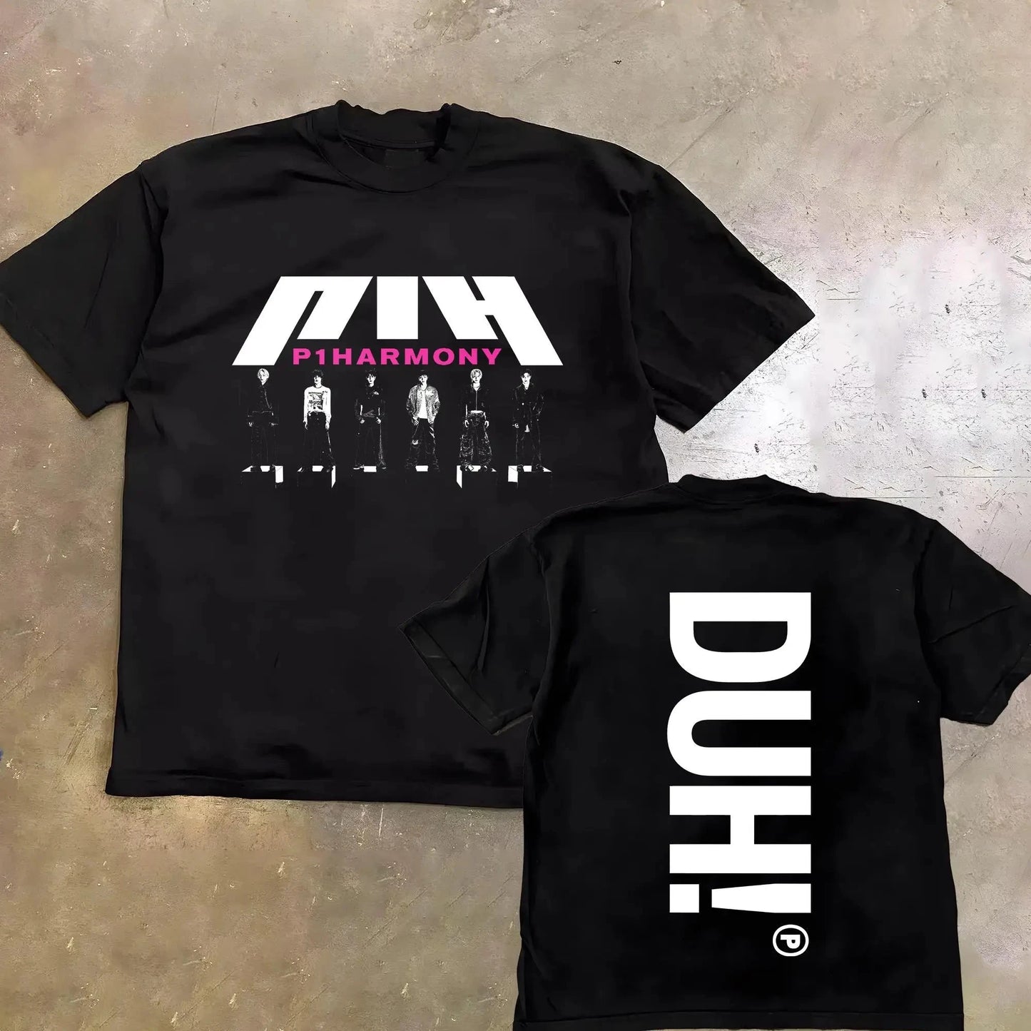 Summer Men P1Harmony 2025 DUH Same T-shirt Kpop Print Summer GlowCart