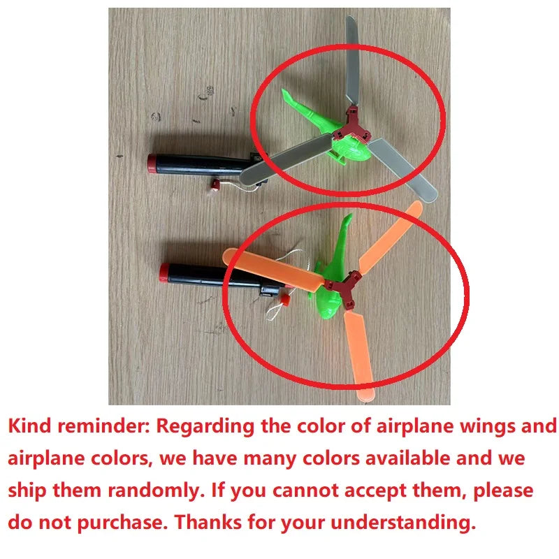 1/3/5sets Bamboo Dragonfly Handle Pull Helicopter Children's Outdoor Games Sports Toys for Boys Girls Adult Gift GlowCart