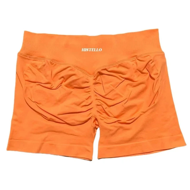 HISTELLO Impact Shorts Df Substitute High Waist Women Yoga Workout Short Seamless Leggings Stretch Fitness Running Gym Shorts GlowCart