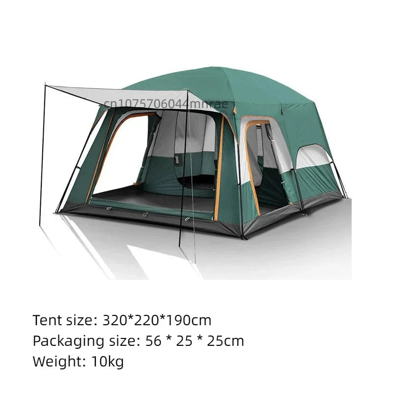 Outdoor Camping Tent, Portable Folding Anti Rainstorm GlowCart