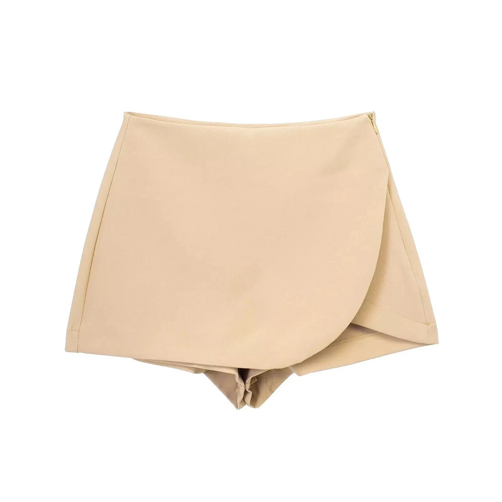 Women's Skort High Waist Brown Skirt Pants Stylish Summer GlowCart